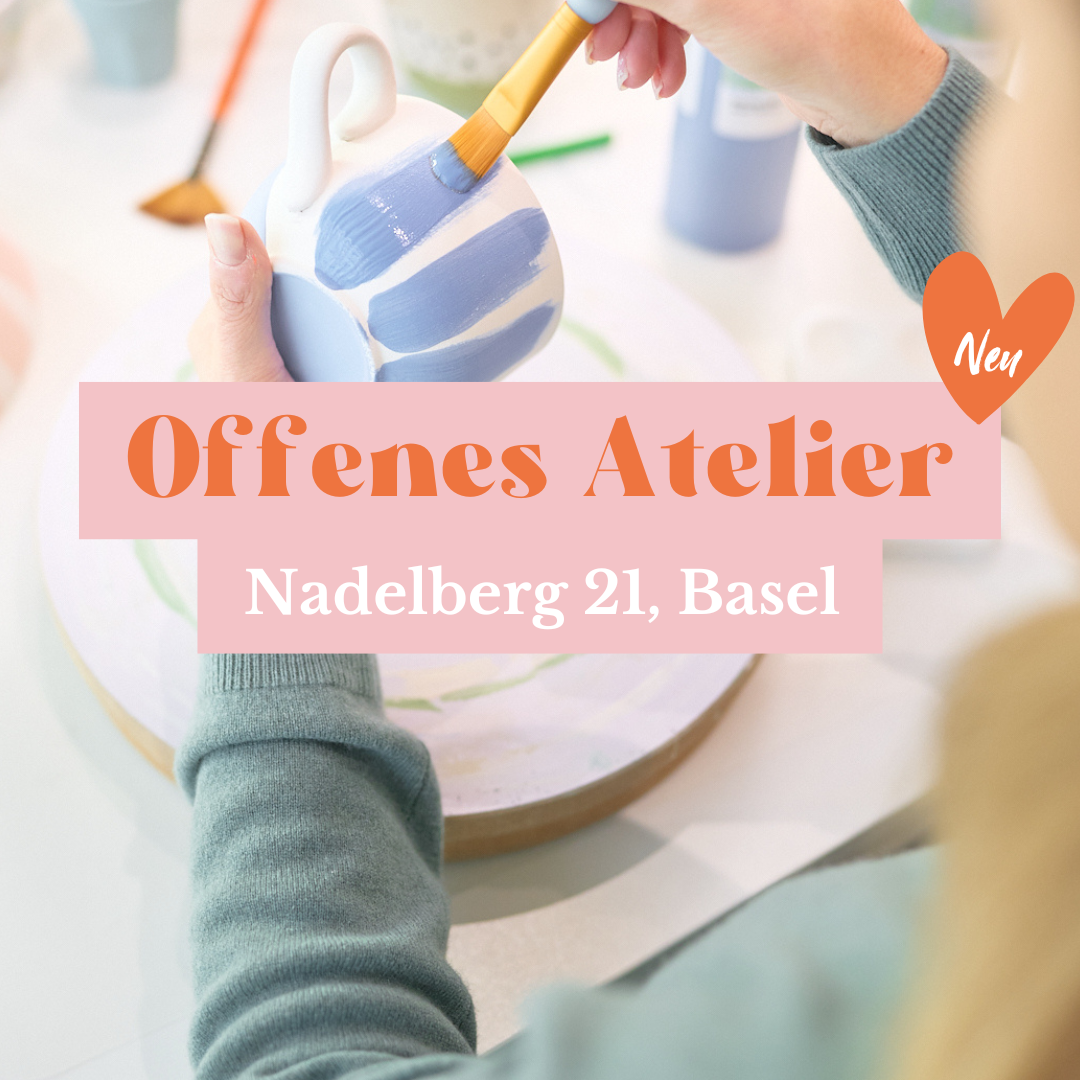 Keramik bemalen - Offenes Atelier - Nadelberg 21, Basel | Ab Juni 2025